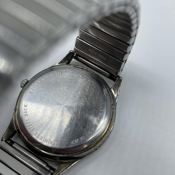 Caravelle Bulova Quartz Watch 41A23 Men Tone White Dial Watch Untested - Picture 5 of 7